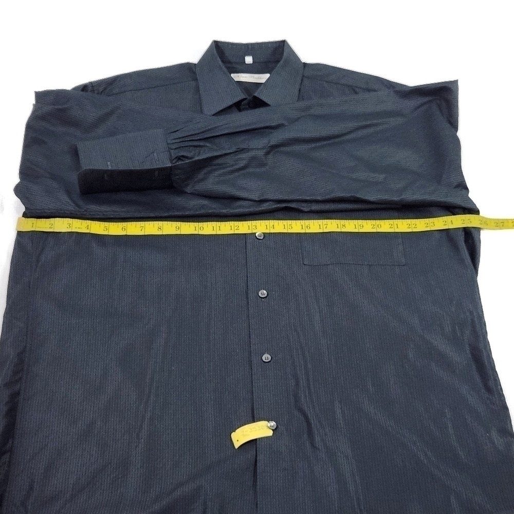 VINTAGE Klauss Boehler Gray Regular Fit Dress Shirts - Picture 6 of 10